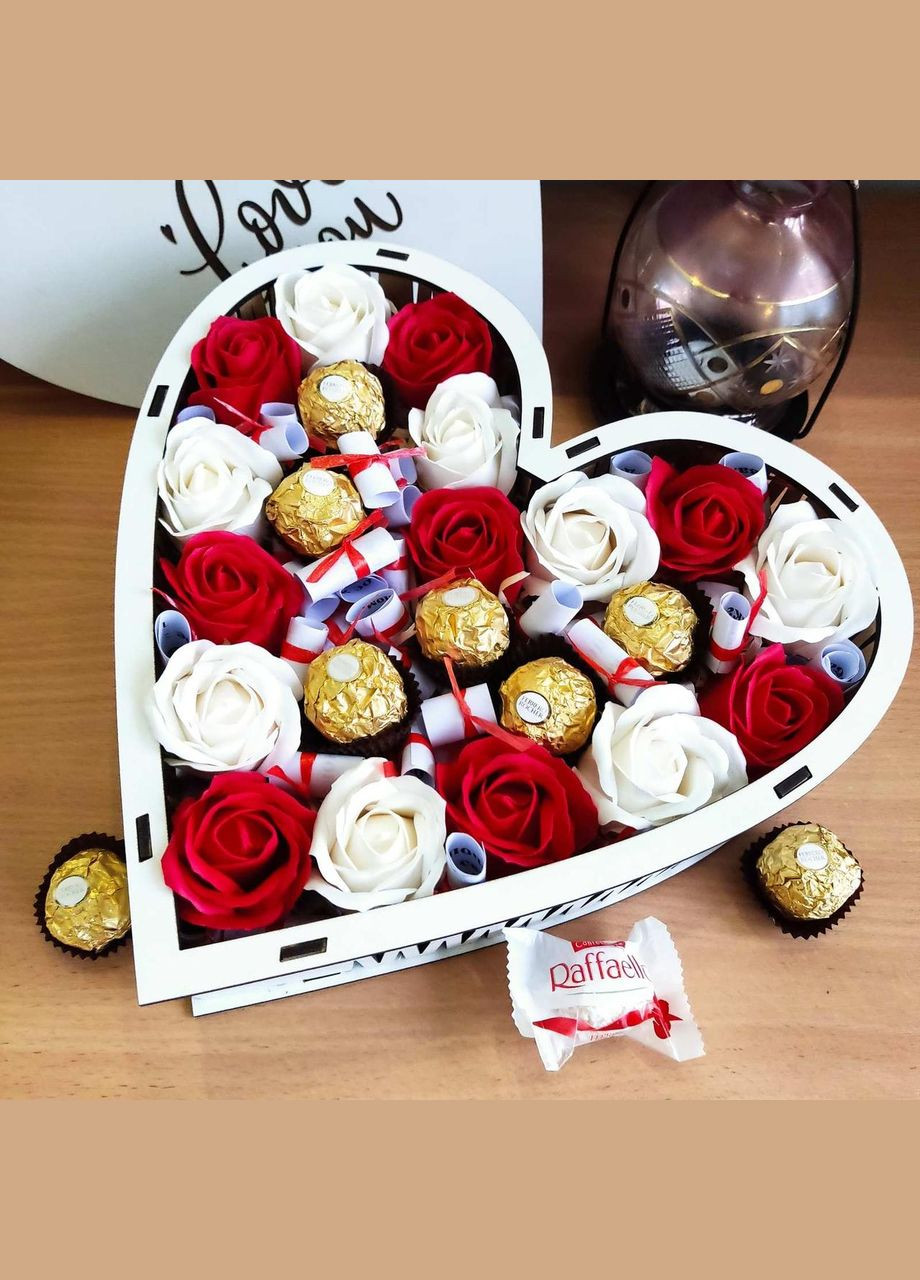 Подарунковий бокс з цукерками і 101 причиною “Чому я тебе кохаю” для дівчини на новий рік день народження 8 березня (ar111) No Brand (315888806)