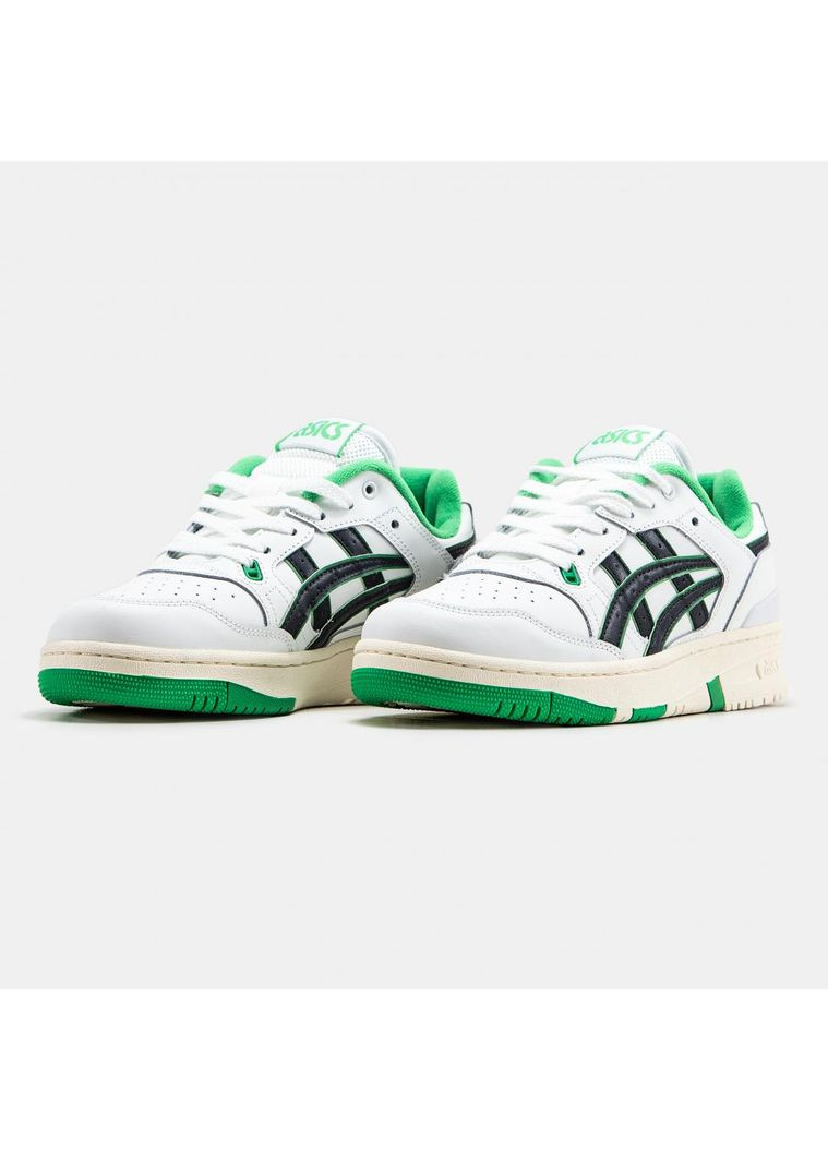Сірі Осінні кросівки чоловічі asics ex89 white green асікс ех89 No Brand