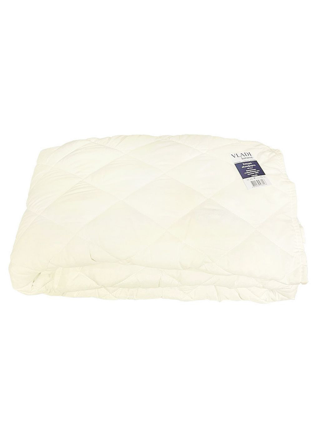 Ковдра антиалергенна стьобана Комфорт Зиг-заг св. бежева полегшена 200*220 євро (200 гр/м2) Vladi (324560776)