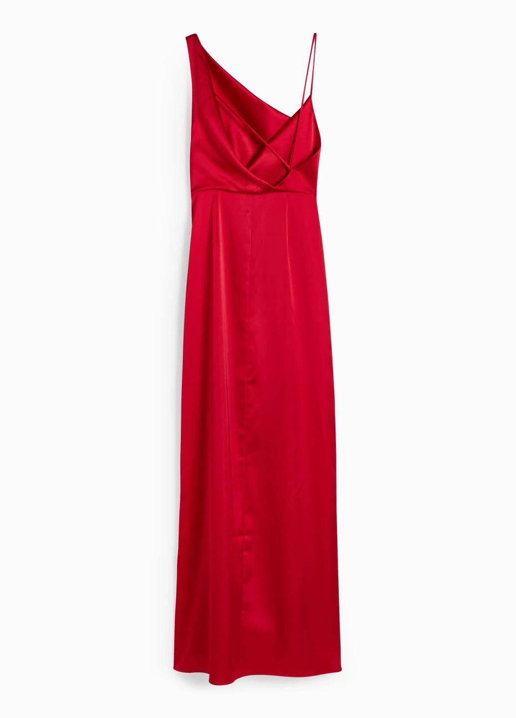 Красное кэжуал платье макси C&A однотонное