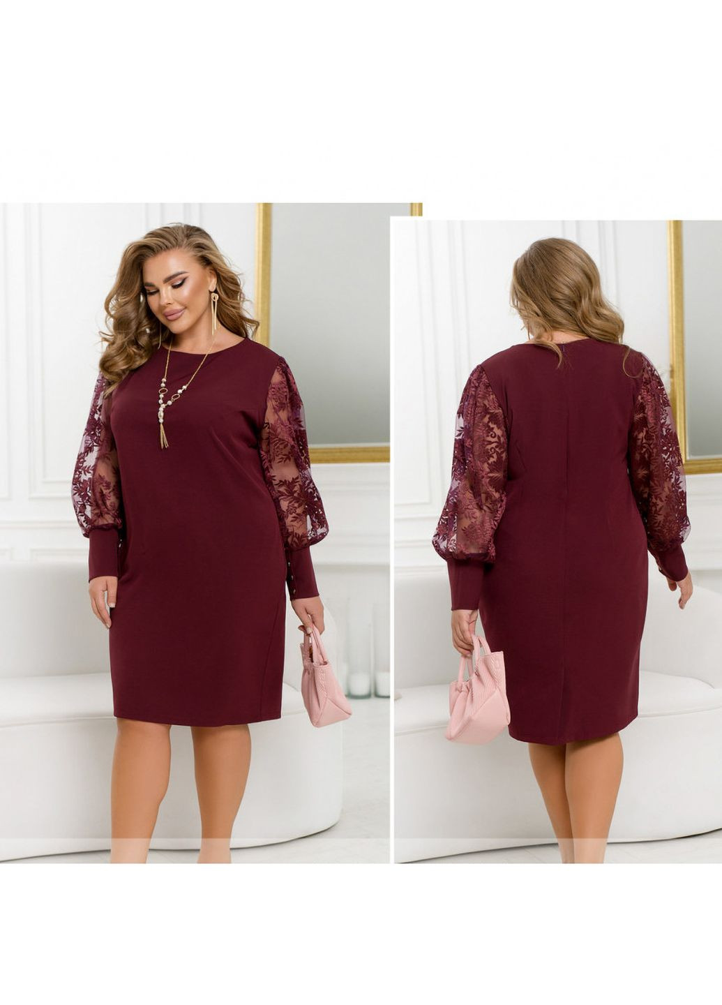 Темно-вишневое платье Liton