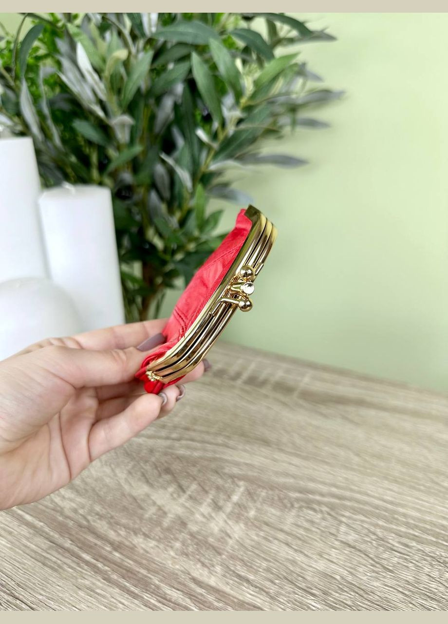 Женский маленький кошелёк монетница на застежке поцелуй Classic (338537238)