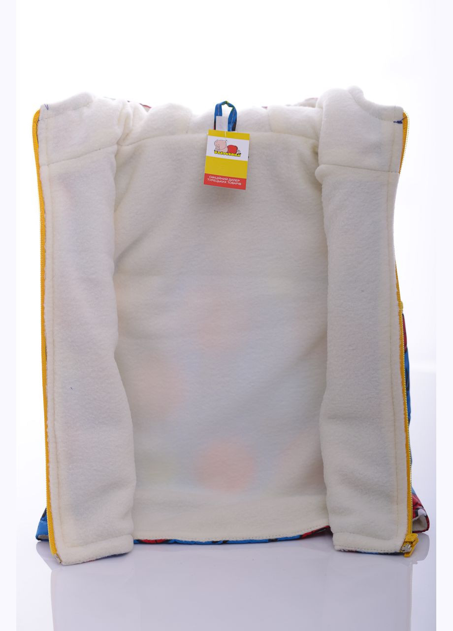 Жилетка для мальчика на флисе с капюшоном Spider Man бирюзовая см. (43226) BABYKROHA (297199820)