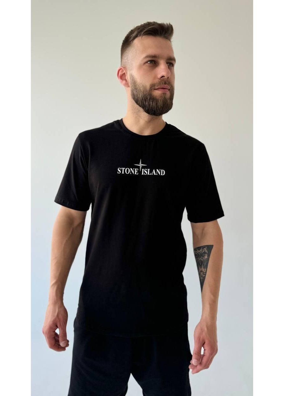 Черная футболка цвет черный No Brand