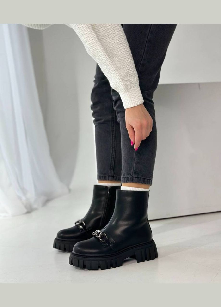 Черевики жіночі з натуральної шкіри (1840) No Brand (313293391)