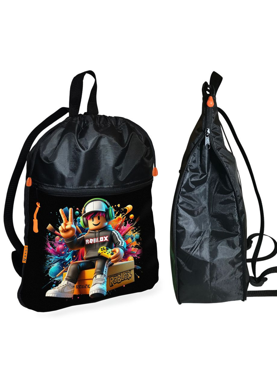 Рюкзак-мішок для взуття, спортивної форми Роблокс « » дитяча сумка для змінки з розширювачем Roblox (324833980)