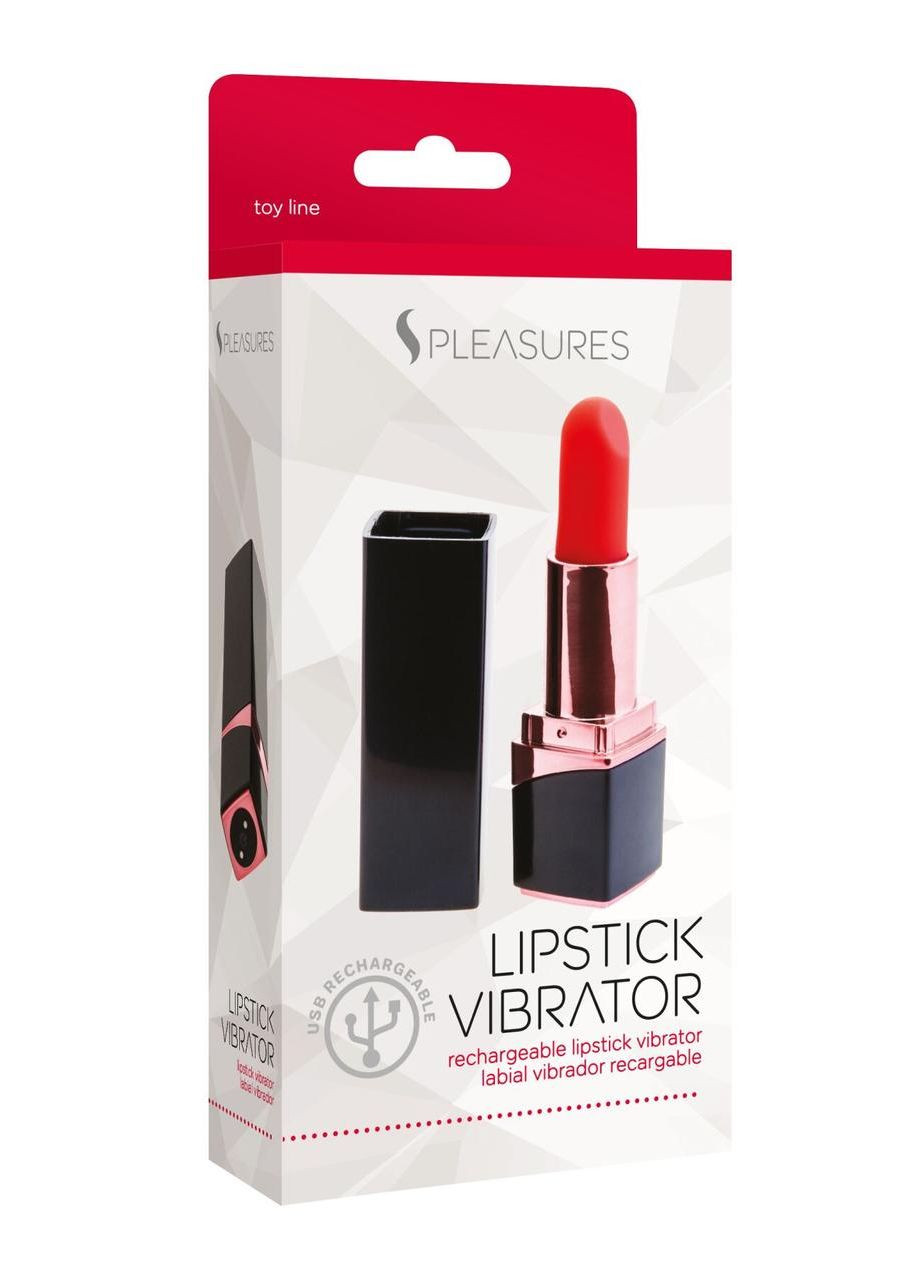 Вібратор-помада S Pleasures Lipstick Vibrator, дуже реалістичний, 10 режимів No Brand (328202167)