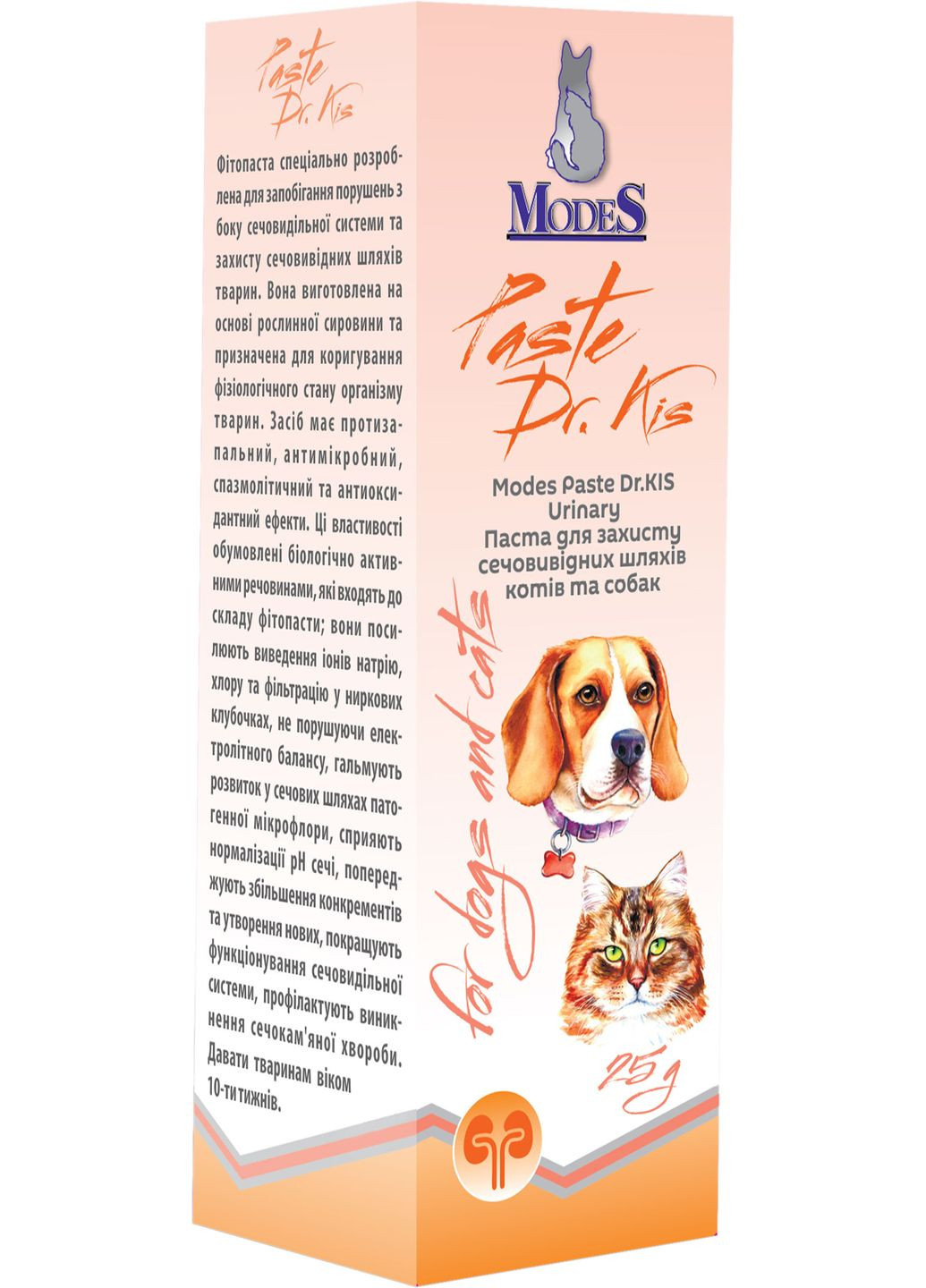 Паста для кошек и собак Dr.KIS Urinary для защиты мочевыводящих путей 50 г (4820254820317) ModeS (279567047)