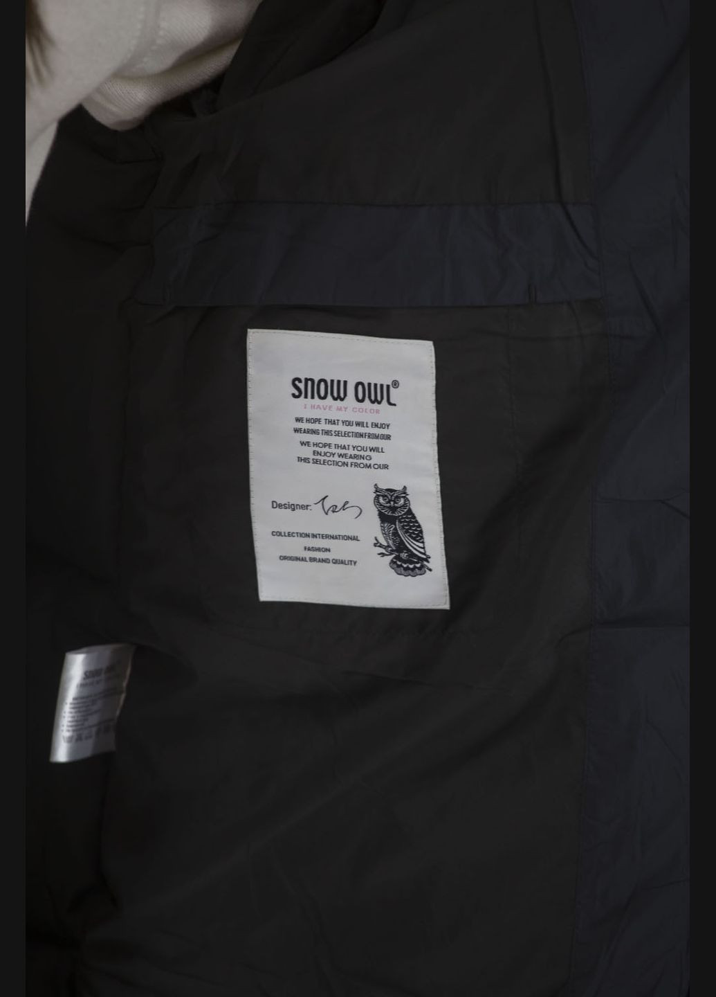 Чорний зимній Пуховик No Brand