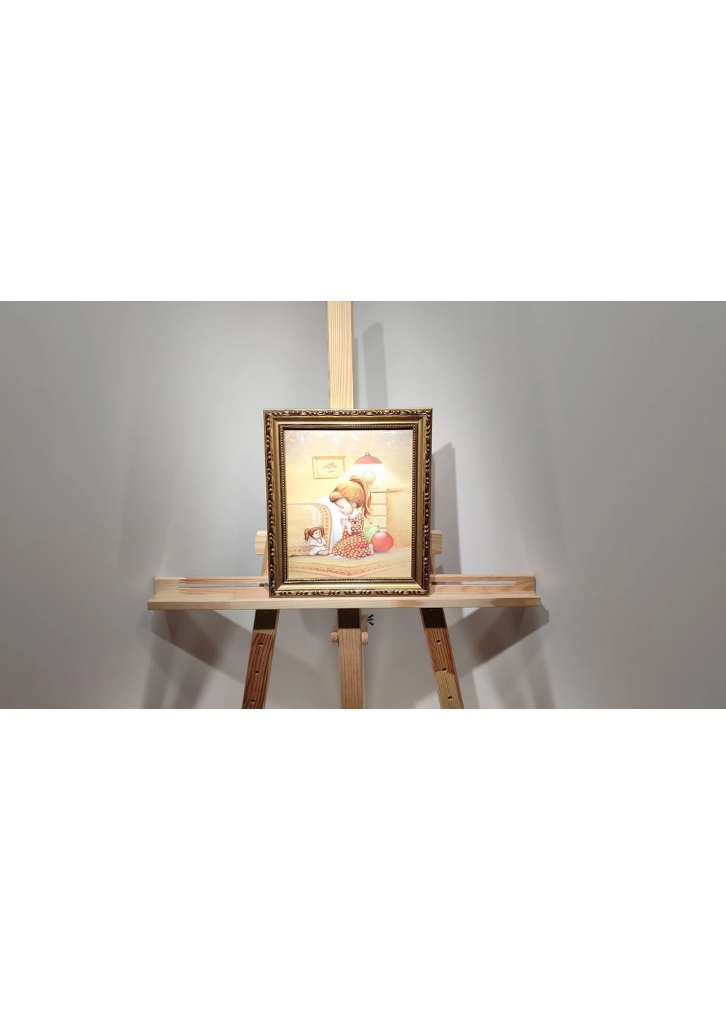 Картина Вечерняя молитва в багетной раме 20х24 см. №155 No Brand (385667666)