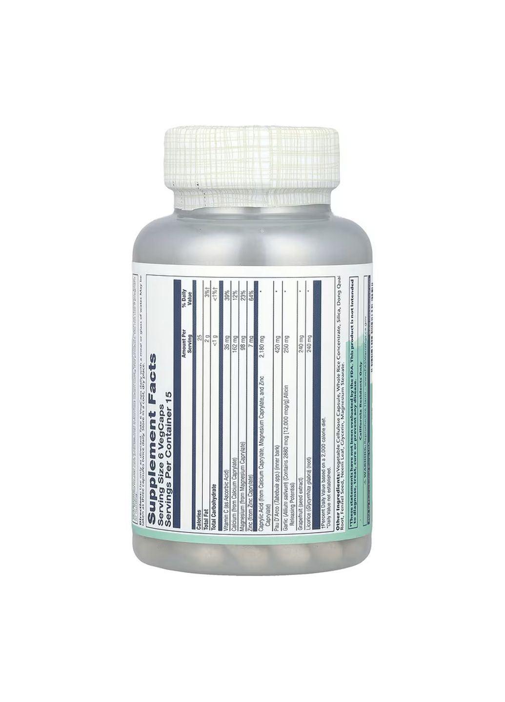 Yeast Cleanse 90 vcaps для підтримки мікрофлори організму очищення від дріжджів Solaray (368977131)