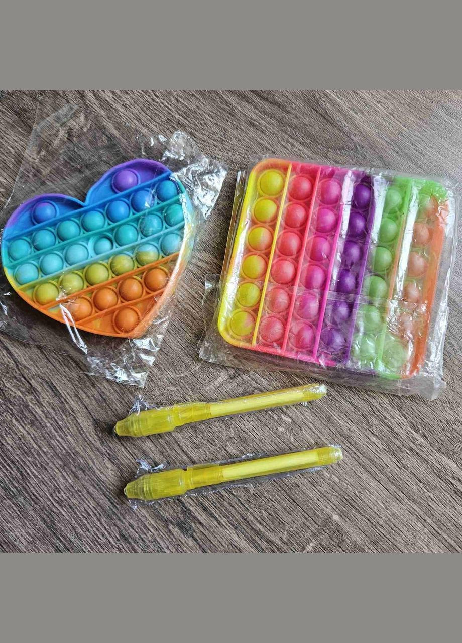 Игрушки детские набор Pop It поп ит 2 штуки 2 ручки шпиона No Brand (341323598)