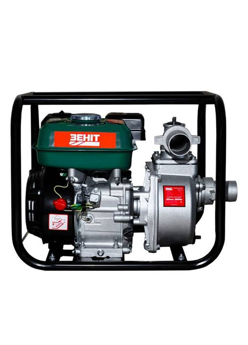 Мотопомпа бензиновая ЗМП50 v2.0, 30м3/ч (500л/мин), 6.5л.с, 21кг Зеніт Профі (315718852)