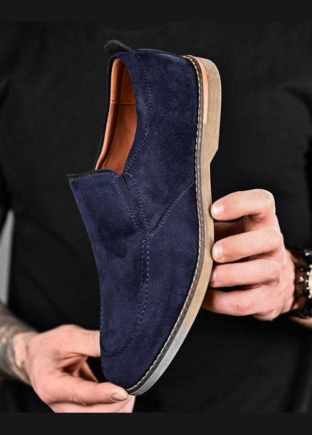 Синие летние мужские лоферы martinas sea No Brand