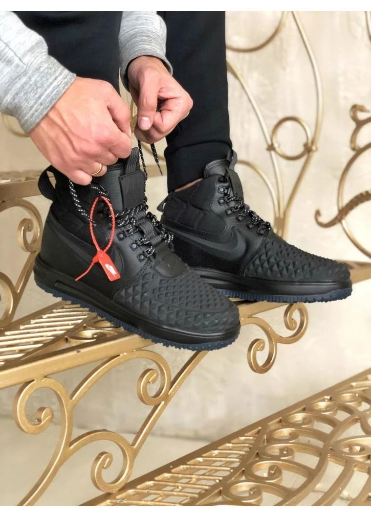 КРОССОВКИ ЖЕНСКИЕ NIKE LUNAR FORCE 17 DUCKBOOT BLACK 5 НАЙК ЛУНАР ФОРС ЧЕРНЫЕ No Brand чёрные демисезоны (391940052)
