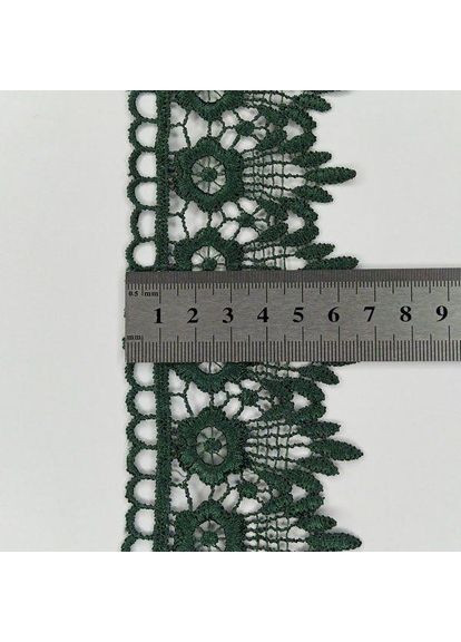 Мереживо макраме 6,5см (20м) Колір - Зелений (05-XR13023-5) Plus-plus (354798419)