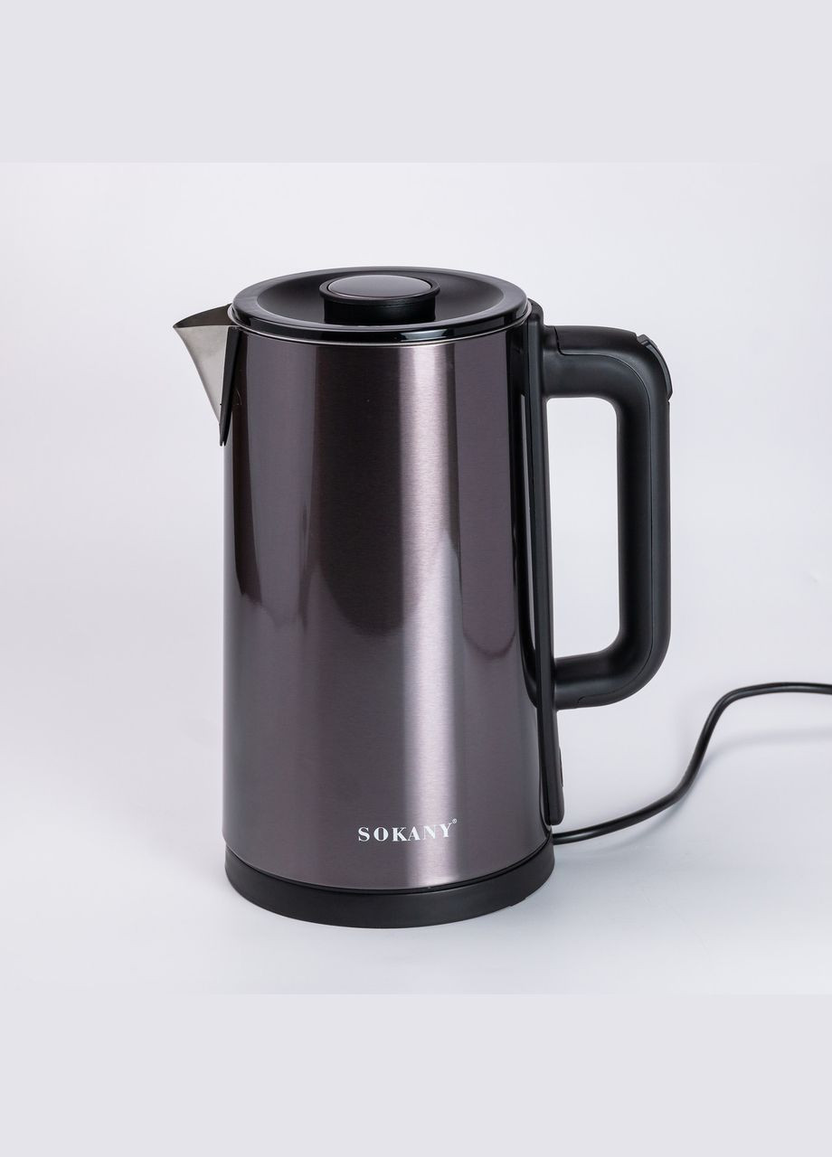 Електрочайник SK-09018 дисковий 3 л, шоколад Sokany (315636846)