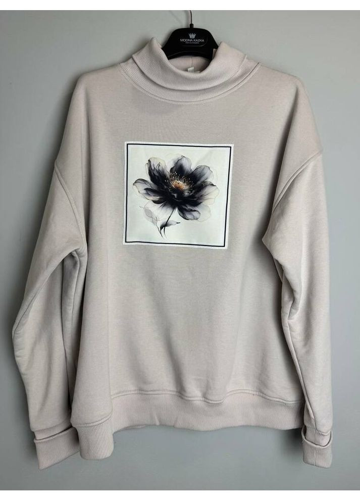 Пудровий світшот-гольф квітка mkks9024-3 KAPTSOVA (358935826)