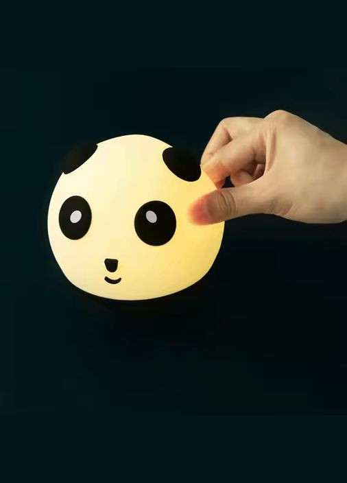 Аккумуляторный ночник-игрушка TT02 "Силиконовая Панда" (RGB-7 цветов + пульт ДУ) VHG (334305096)
