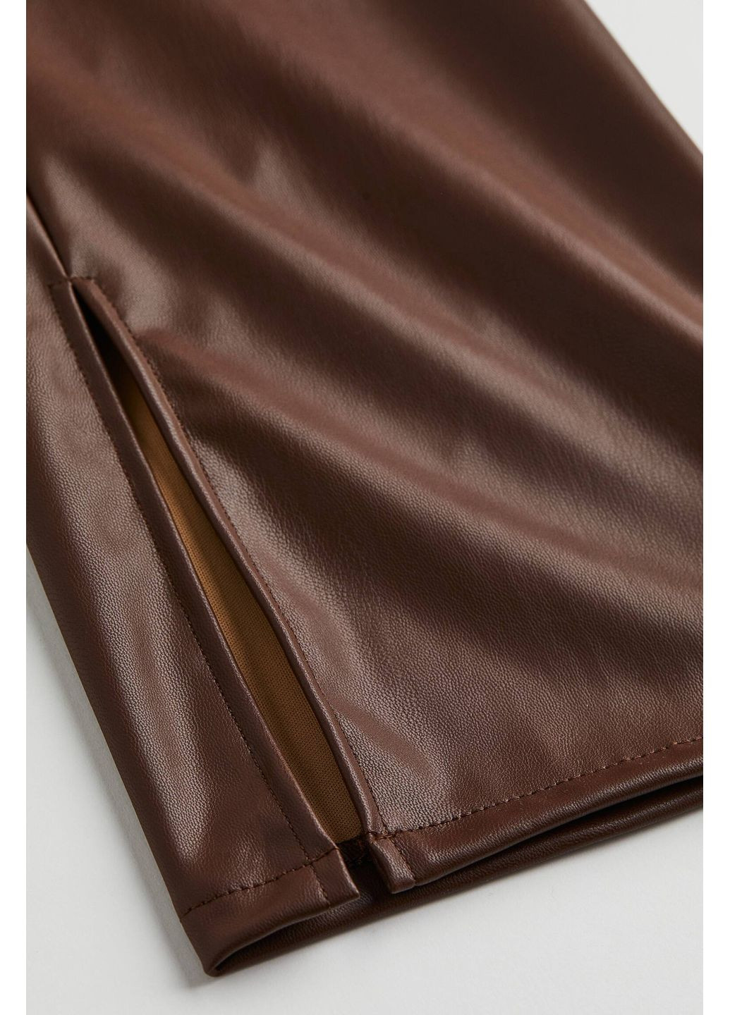 Коричневые демисезонные леггинсы с высокой талией женские коричневые s H&M