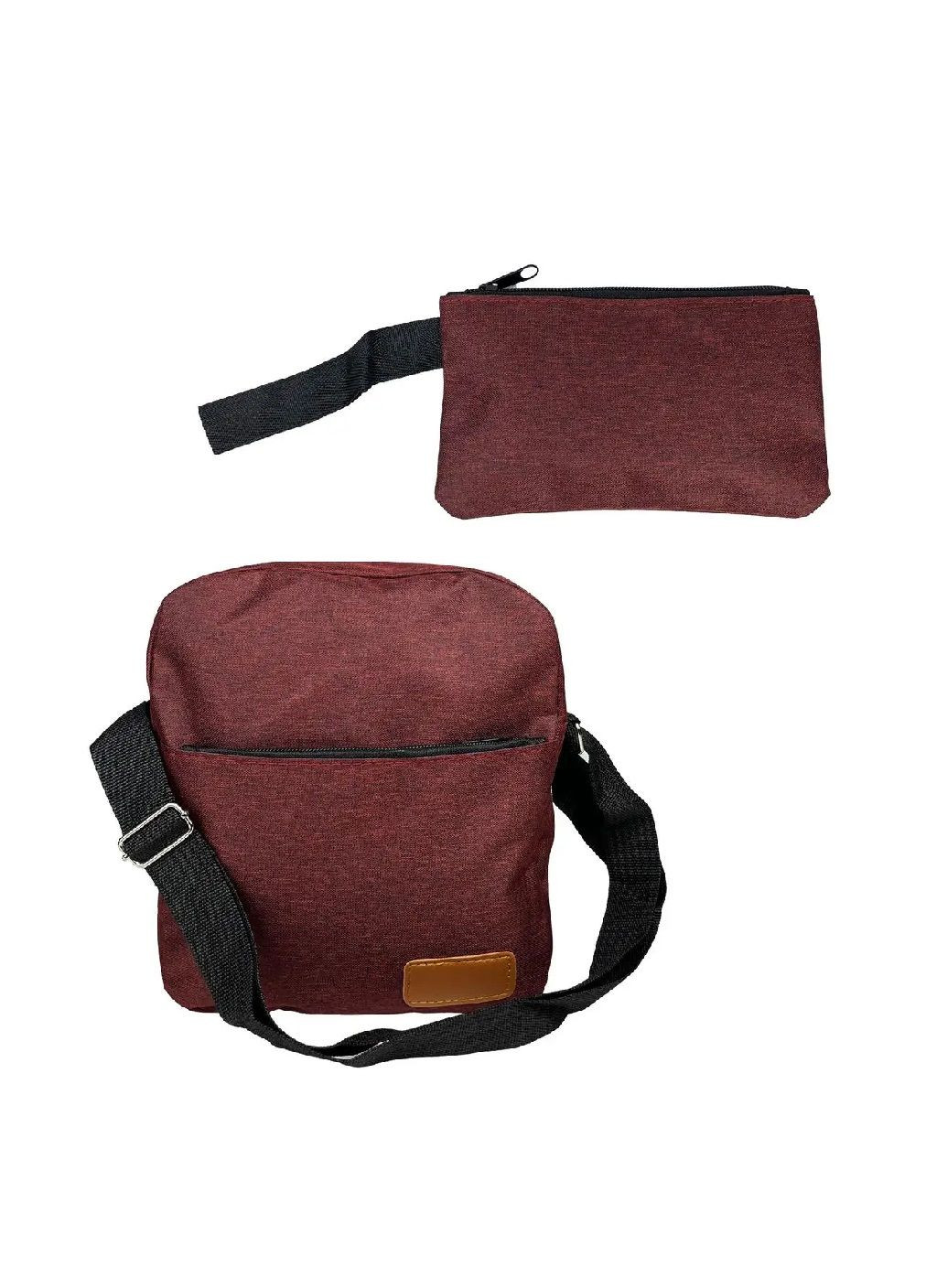 Комплект набор повседневный рюкзак с отделением для ноутбука USB проводом сумка через плечо клатч (477989-Prob) Красный Unbranded (301506752)