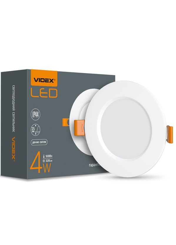 Точечный светильник Back 4W 5000K VL-DLBR-045 встраиваемый круглый Videx (333338426)