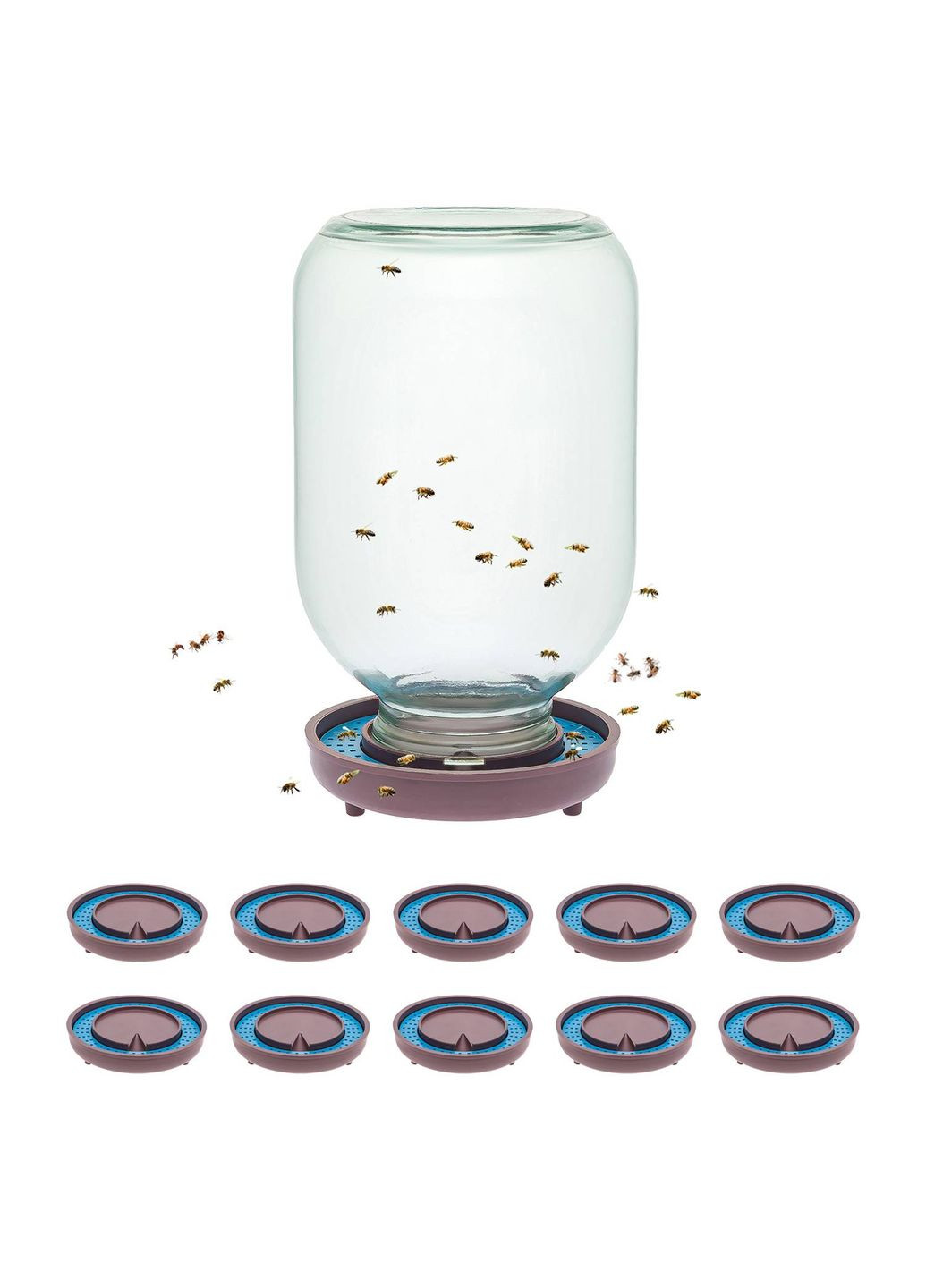 Набор поилок для пчел с сеткой (комплект из 10 штук) МЕД (301796715)