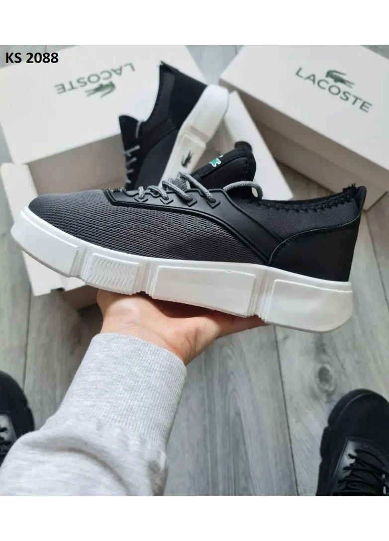 КРОСІВКИ ЖІНОЧІ LACOSTE GRAY ЛАКОСТА СІРІ No Brand сірі демісезони (392031900)
