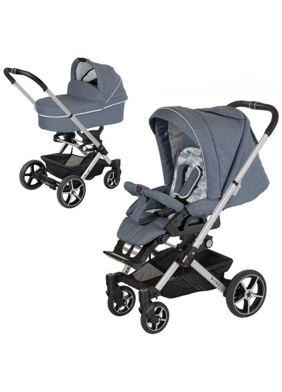 Універсальна коляска 2 в 1 VIP GTS, сірий з візерунком () Hartan 2279101732 (372448068)
