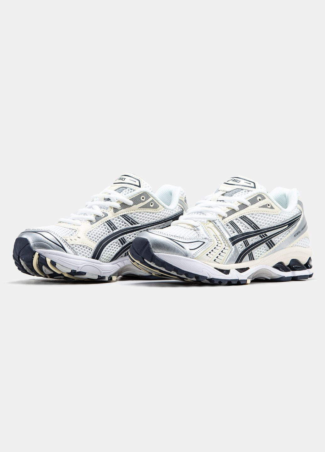 Кросівки жіночі і чоловічі Asics Gel-Kayano 14 white grey black | Асікс Гель-Каяно 14 білі сірі чорні No Brand білі всесезони (315155249)