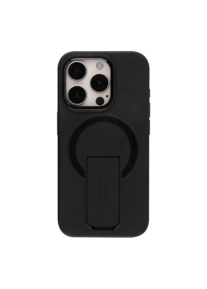 Чохол TPU+PC FlexGuard Magnetic Ring Stand для iPhone 16 Pro Deep Black No Brand (391205880)
