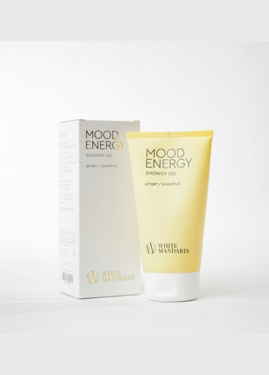 Гель для душа натуральний SHOWER GEL MOOD ENERGY 150мл White Mandarin себорегуліровання, відновлення, для пружності, вирівнювання тону, від ознак втоми, відлущування, антистрес, очищення, детокс, поліпшення кровообігу, антиоксидантну дію, від токсинів, ліфтинг, нейтралізація запахів, від запалень, живлення, розгладження, розслаблення, пом'якшення, зволоження, заспокоєння, доглядаючий, від перших ознак старіння, ароматизація, комплексний, регенерація (317566638)