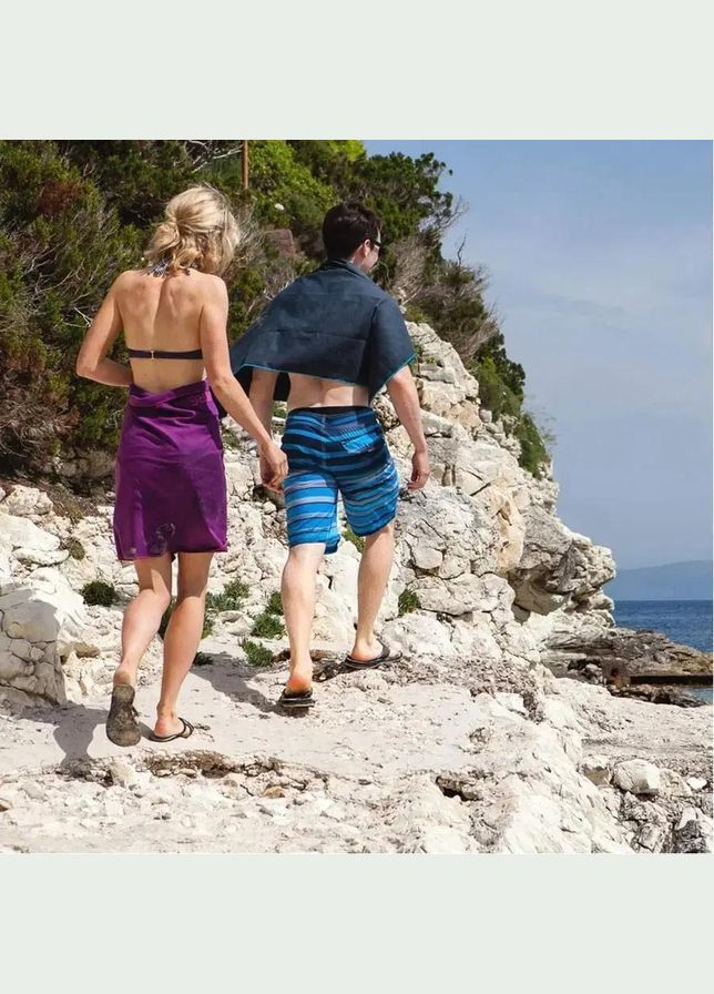 Рушник Recycled Soft Fibre Trek L Teal Lifeventure (316446438)