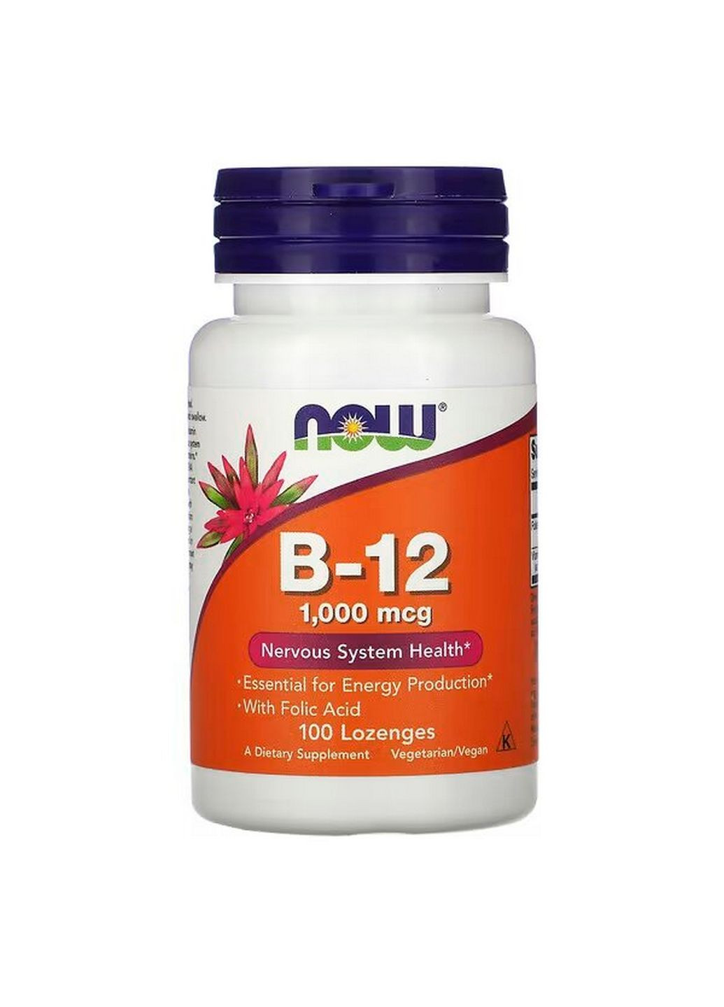 Витамины и минералы Vitamin B12 1000 mcg, 100 леденцов Now (315869059)