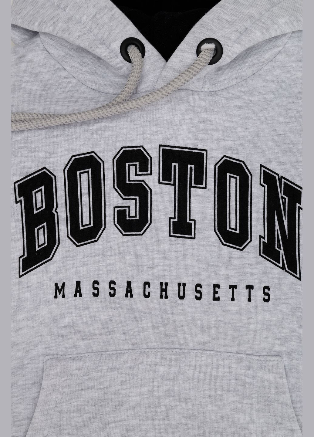 Худі для хлопчика колір світло-сірий ЦБ-00252760 Wanex (296622256)