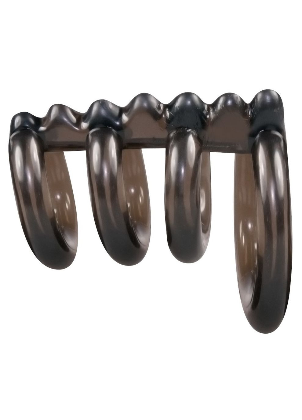 Эрекционное кольцо New TPE Cockring Черное CherryLove Bad Kitty (282963009)