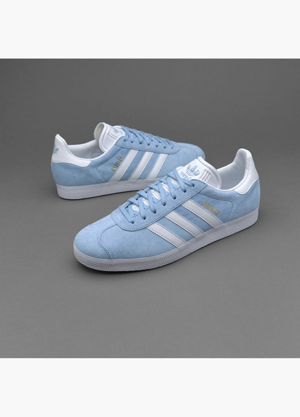 Світло-синій Осінні кросівки чоловічі originals gazelle light blue bb5481 adidas