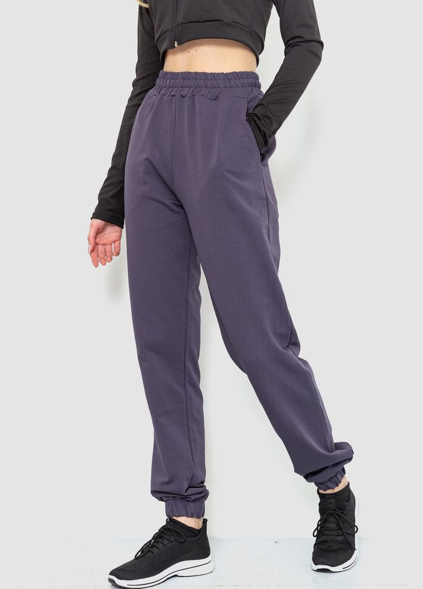 Спорт штани жіночі двонитка, колір темно-сірий, Ager (277927548)