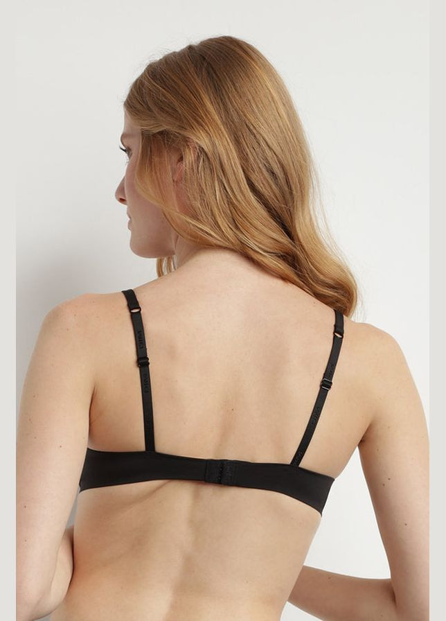 Чёрный бесшовный бесшовный бюстгальтер пуш-ап Dim без косточек полиамид, полиэстер, эластан