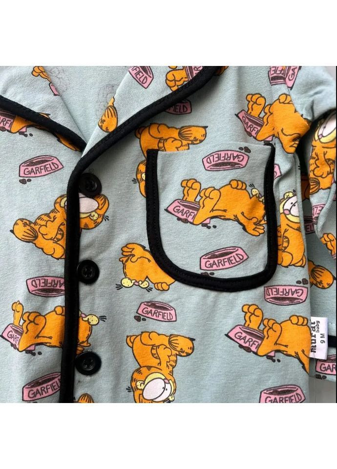 Детский флисовый спальный комбинезон для мальчика серый в темно-серую полоску No Brand (362604224)