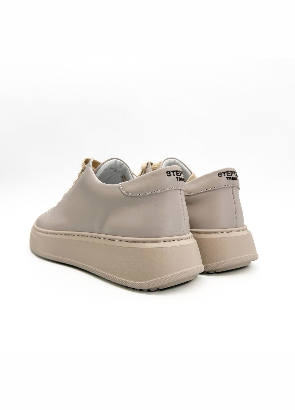 Светло-серые кеды (р) кожа 0-1-1-8806 Stepter