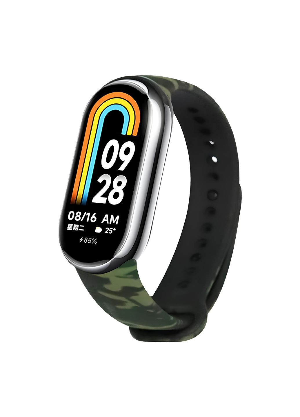 Ремешок для Xiaomi Mi Band 8/9 Сamouflage Цвет Green No Brand Xiaomi Smart Band 10,Xiaomi Smart Band 8,Xiaomi Smart Band 9 (340284519)