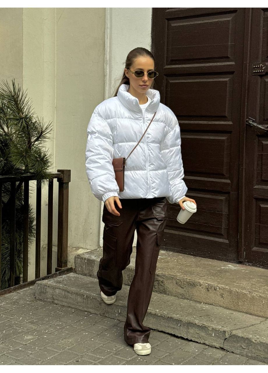 Белая демисезонная куртка Україна UMButik