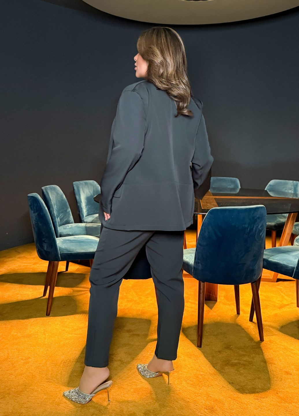 Класичний костюм жіночий трійка (піджак + майка + брюки) No Brand (368338409)