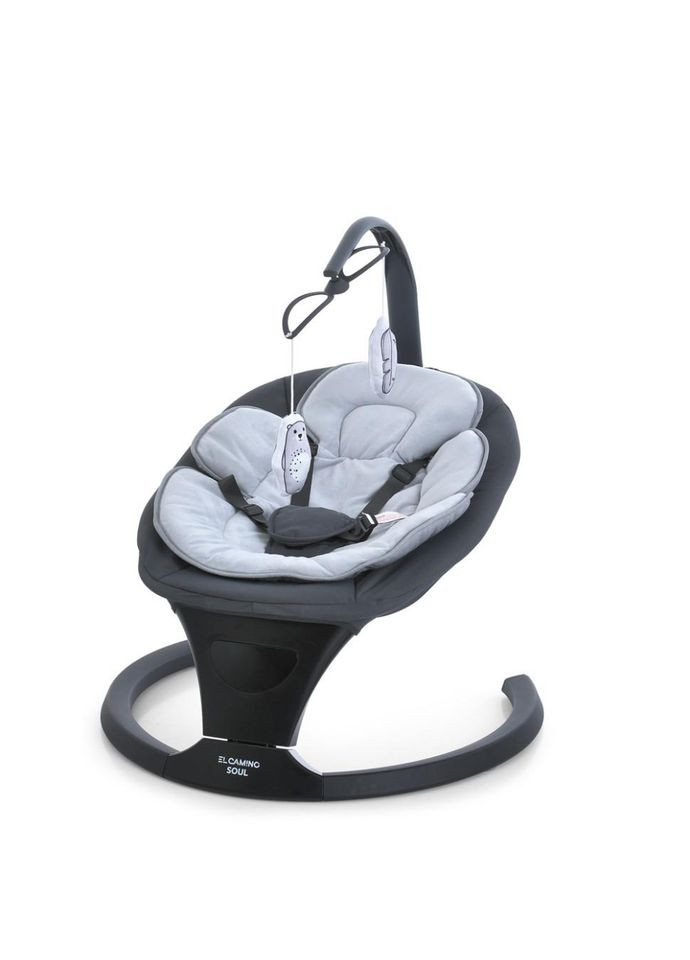 Заколисуючий центр-шезлонг SOUL ME 1175 Dark Gray No Brand (362569660)