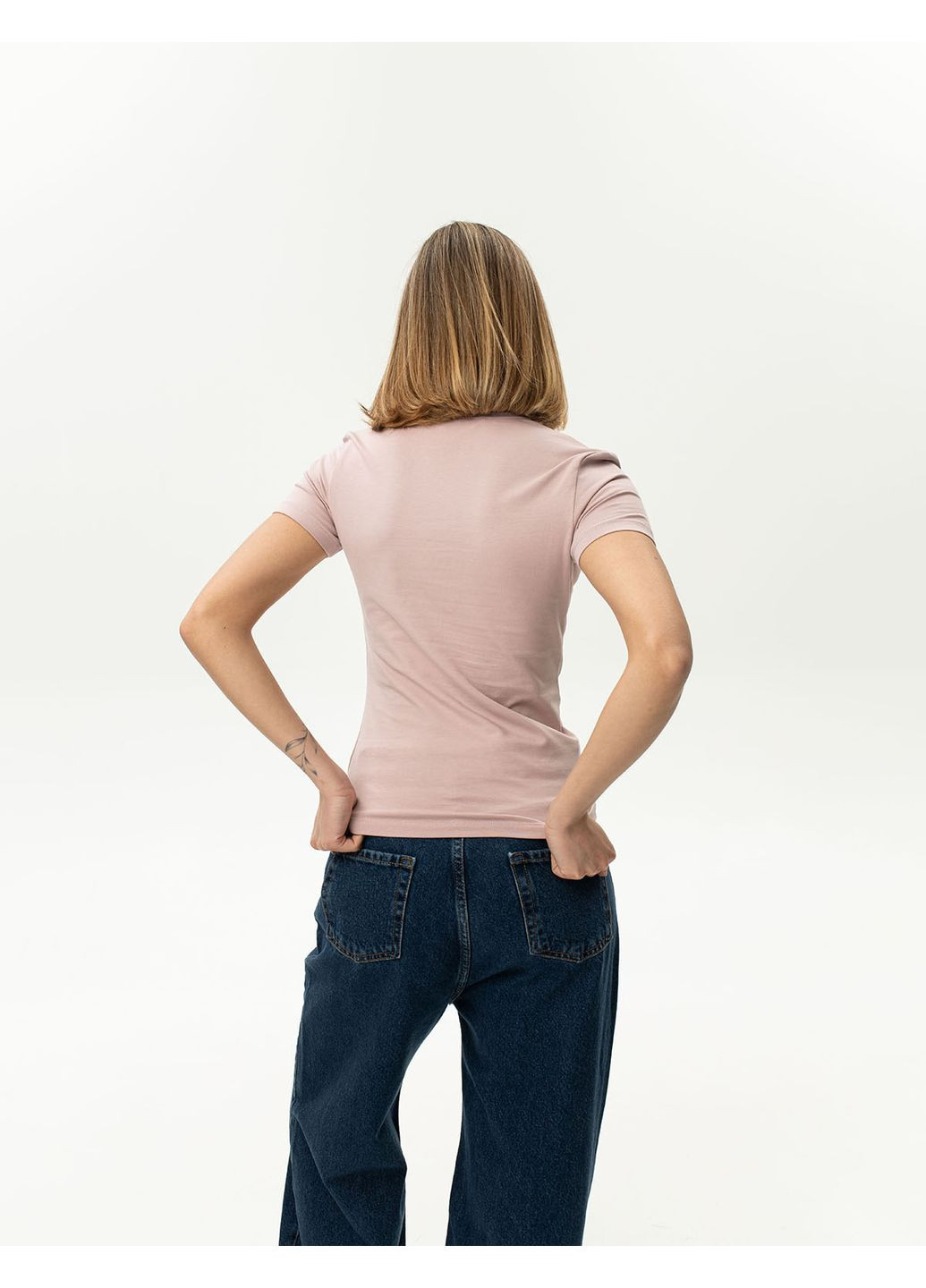 Жіноча приталена футболка (0018500KAPXS) Casual Trend №185 - (358935209)