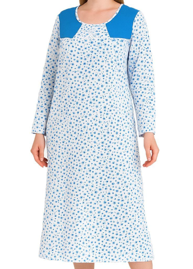 Женская ночная рубашка тёплая на флисе хлопок (205) ANDIN (369000870)