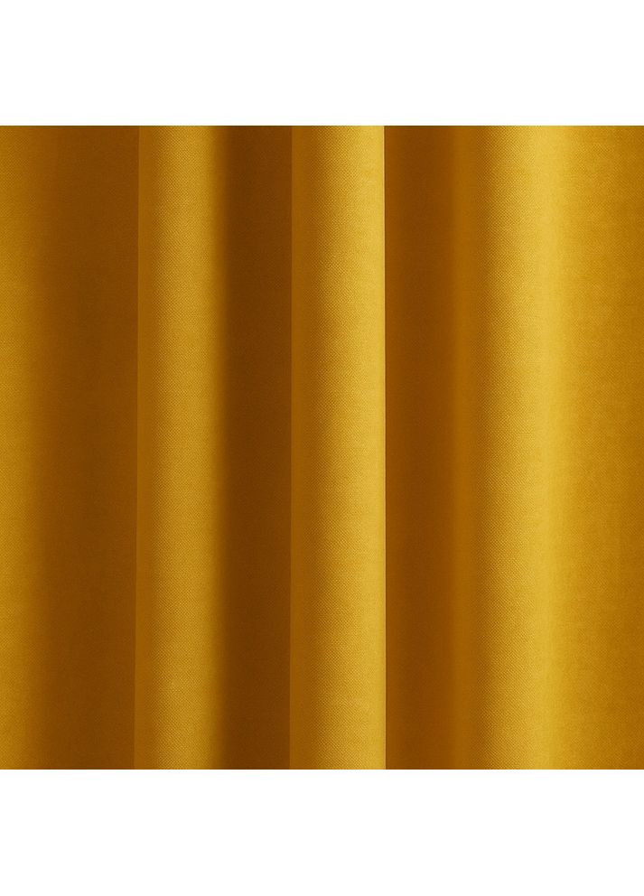 Комплект штор 2 шт 150х260 см, Canvas штори, гардини, портьєри на шторній тасьмі жовтий IDEIA (369165193)