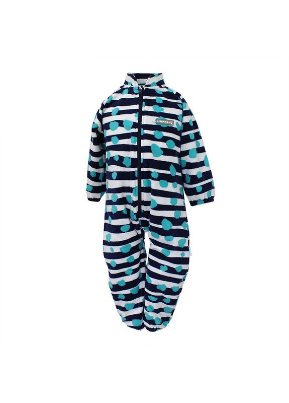 Синяя комбинезон roland, флис, р.116, синий с белым () Huppa 3304BASE-63386-116