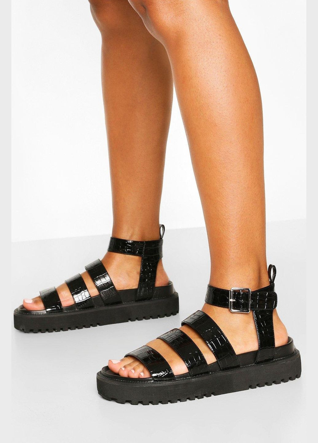 Черные босоножки Boohoo